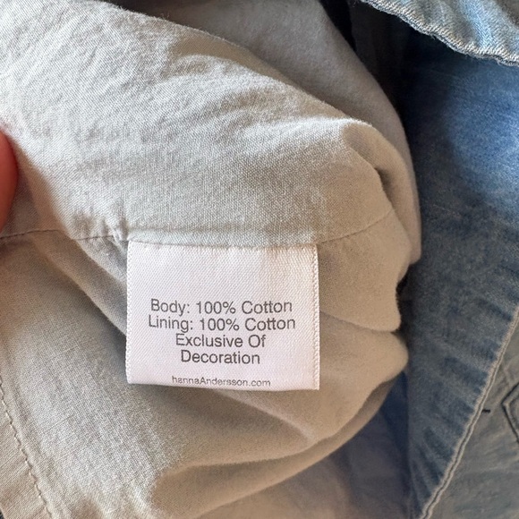 Hanna Andersson | Blue Denim Embroidered Dress | 4T - Picture 10 of 11